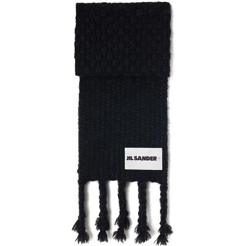 Tücher & Schals - Black Fringed Scarf - Gr. unisize - in - für Damen - Jil Sander - Modalova