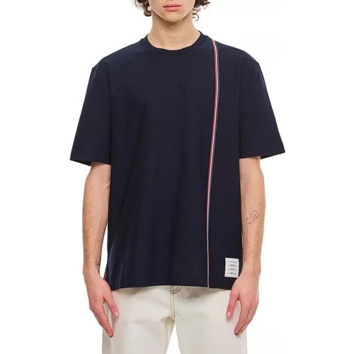 Cotton T-Shirt - Größe 1 - blue - Thom Browne - Modalova