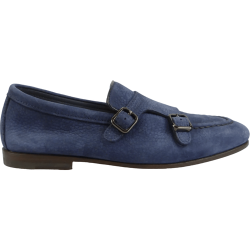 Loafer - Mocassino con doppia fibbia navy - Gr. UK_6 - in - für Damen - Santoni - Modalova