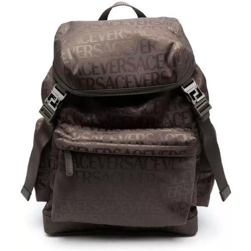 Rucksäcke - Khaki Allover Jacquard Backpack - Gr. unisize - in - für Damen - Versace - Modalova