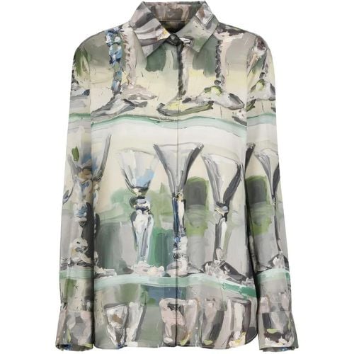 Viscose Shirt X Jan De Vliegher - Größe 40 - MSGM - Modalova