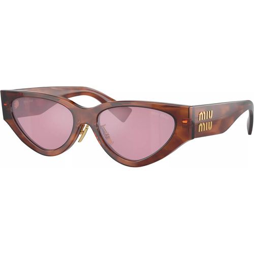 Sonnenbrille - 0MU 03ZS - Gr. unisize - in Braun - für Damen - Miu Miu - Modalova