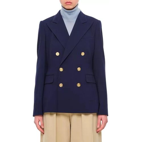 Camden Wool Gabardine Double-Breasted Jacket - Größe 8 - Ralph Lauren - Modalova