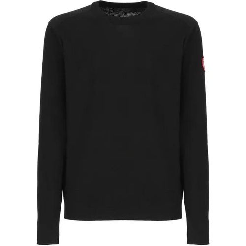 Black Wool Sweater - Größe L - black - Canada Goose - Modalova