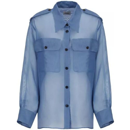 Blue Silk Shirt - Größe 40 - blue - Khaite - Modalova