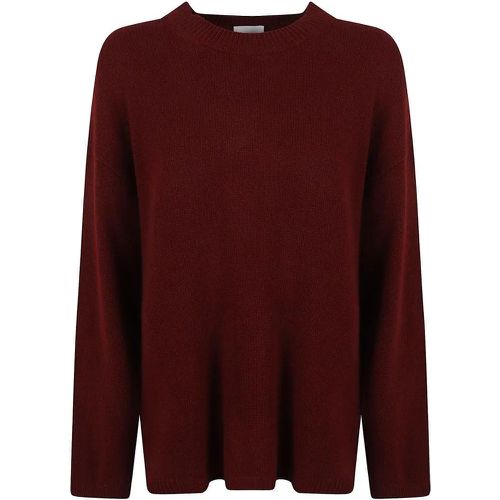 Dark Red Cashmere Round Neck Sweater - Größe XS - allude - Modalova