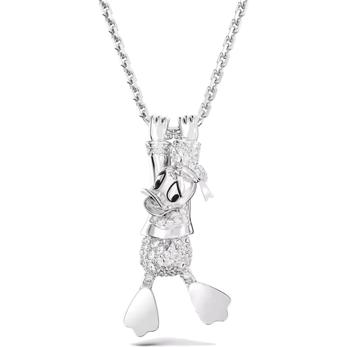 Charms - Disney Donald Duck layered pendant, Rhodium plated - Gr. unisize - in Weiß - für Damen - Swarovski - Modalova