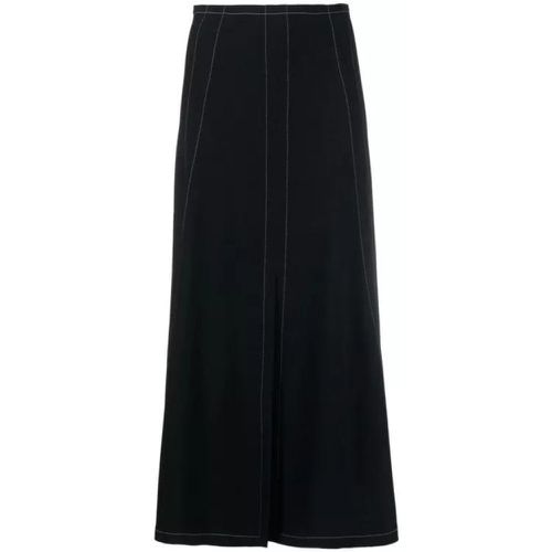 Black Front Slit Midi Skirt - Größe 38 - black - Stella Mccartney - Modalova