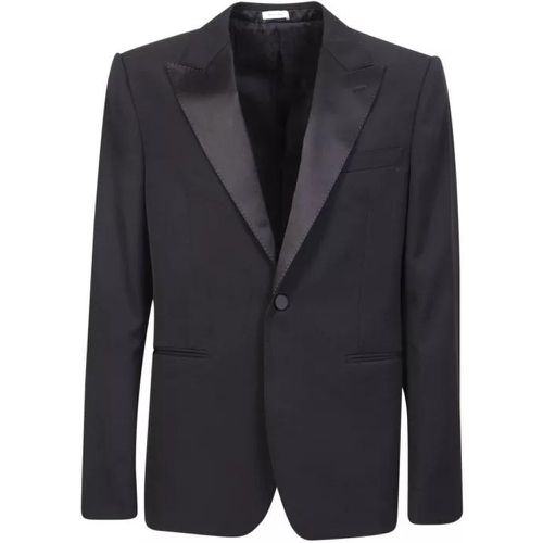 Black Single-Breasted Tailored Jacket - Größe 48 - alexander mcqueen - Modalova
