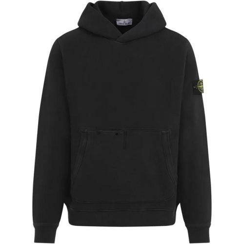 Black Cotton Sweatshirt - Größe M - schwarz - Stone Island - Modalova