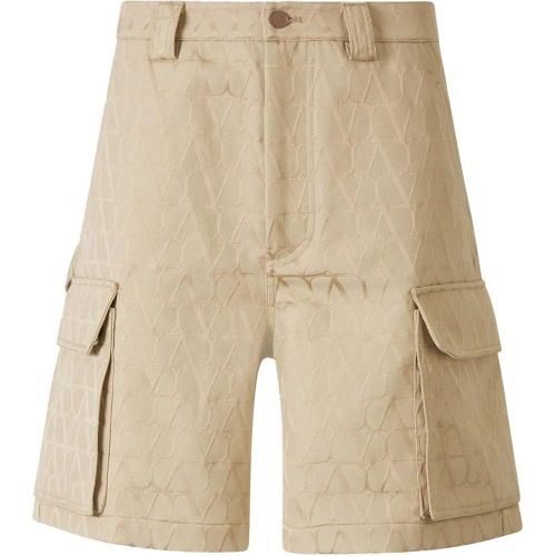 Monogram Cargo Bermuda Shorts - Größe 50 - Valentino Garavani - Modalova