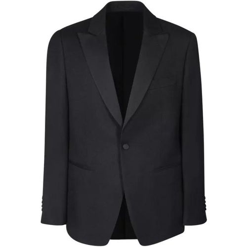 Wool Smoking Jacket - Größe 46 - black - Lardini - Modalova