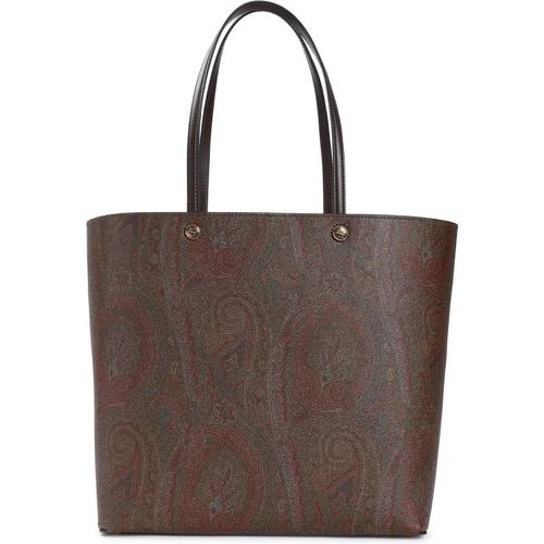 Shopper - Shopping Essential Brown Cotton Shoulder Bag - Gr. unisize - in - für Damen - ETRO - Modalova