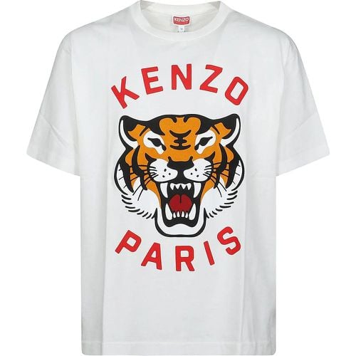 Lucky Tiger Oversize T-shirt White - Größe M - Kenzo - Modalova