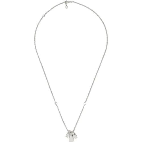 Armbänder - Gg Logo Diagonal Tag Necklace - Gr. ONE SIZE - in Silber - für Damen - Gucci - Modalova