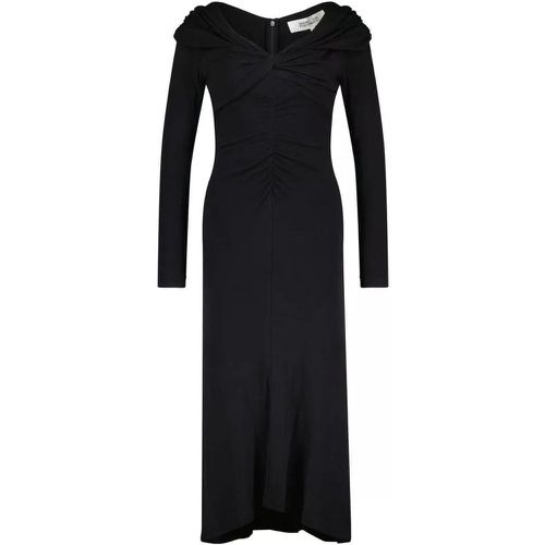 Jerseykleid SYLVIANA mit Wolle - Größe L - black - Diane von Furstenberg - Modalova