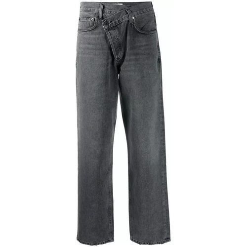 Criss Cross Gray Denim Pants - Größe 30 - gray - Agolde - Modalova