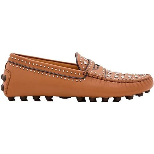 Loafer - Studs Brown Flat Shoes - Gr. 36 (EU) - in - für Damen - TOD'S - Modalova