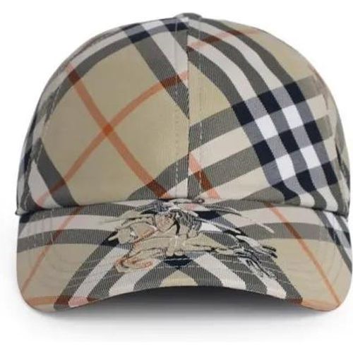 Caps & Mützen - Check' Light Green Polyester Cap - Gr. L - in - für Damen - Burberry - Modalova