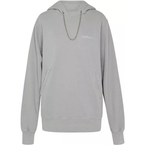 Ballchain Grey Cotton Sweatshirt - Größe S - gray - Ambush - Modalova