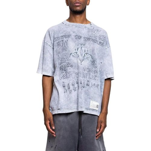 BLEACHED TEE GRAY - Größe 44 - Maison Mihara Yasuhiro - Modalova