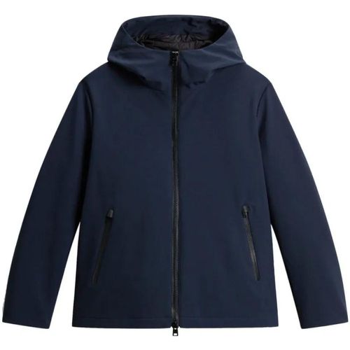 Navy Blue Quilted Down-Feather Jacket - Größe S - Woolrich - Modalova