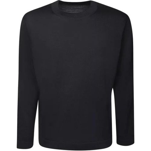 Black Wool T-Shirt - Größe 50 - black - Dell'oglio - Modalova