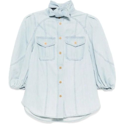 Sky Blue Acacia Denim Lantern Blouse - Größe 1 - Zimmermann - Modalova