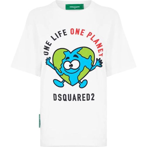 Buddy Earth Logo T-shirt - Größe S - Dsquared2 - Modalova