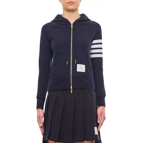 Front Zipped Hoodie - Größe 42 - blue - Thom Browne - Modalova