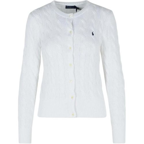 White Cotton Cardigan - Größe M - Polo Ralph Lauren - Modalova