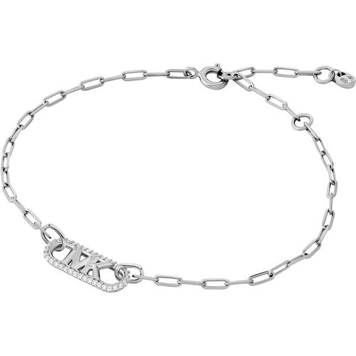 Armband - Sterling Pavé Empire Link Chain Bracelet - Gr. M - in Silber - für Damen - Michael Kors - Modalova