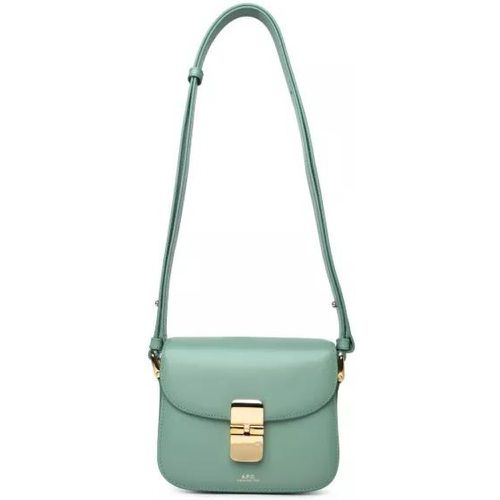 Shopper - Grace' Mini Crossbody Bag In Green Leather - Gr. unisize - in - für Damen - A.P.C. - Modalova