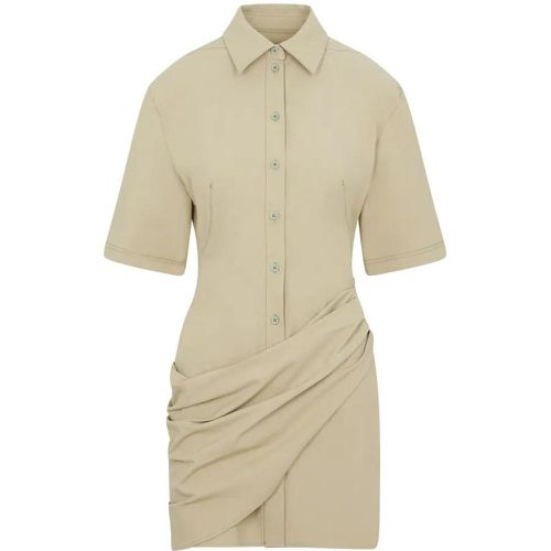 Light Khaki La Robe Camisa Dress - Größe 34 - Jacquemus - Modalova