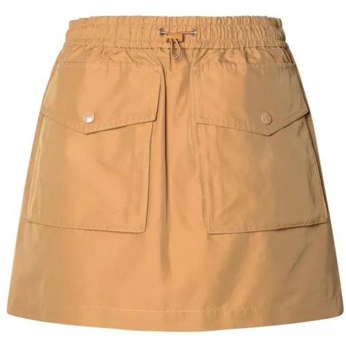 Cargo Miniskirt In Beige Cotton Blend - Größe 38 - brown - Moncler - Modalova