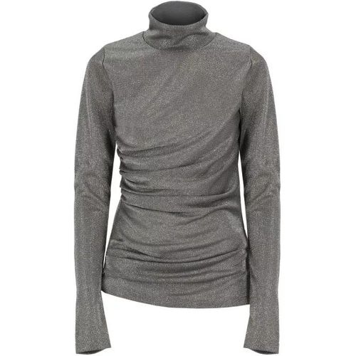 Grey Lurex T-Shirt - Größe 38 - gray - MSGM - Modalova