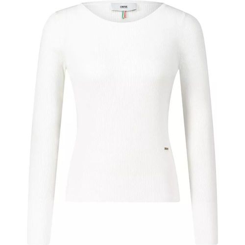 Geripptes Langarmshirt Cikelly - Größe M - white - CINQUE - Modalova