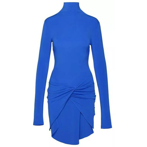 Twist' Blue Viscose Dress - Größe 40 - blue - Off-White - Modalova