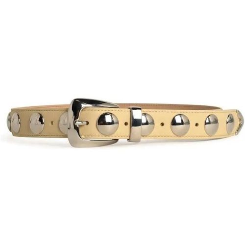 Gürtel - Benny Studs' Ivory Leather Belt - Gr. 75 - in - für Damen - Khaite - Modalova