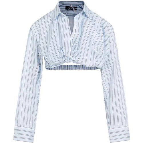 La Chemise Bahia Courte In Blue Cotton - Größe 38 - Jacquemus - Modalova