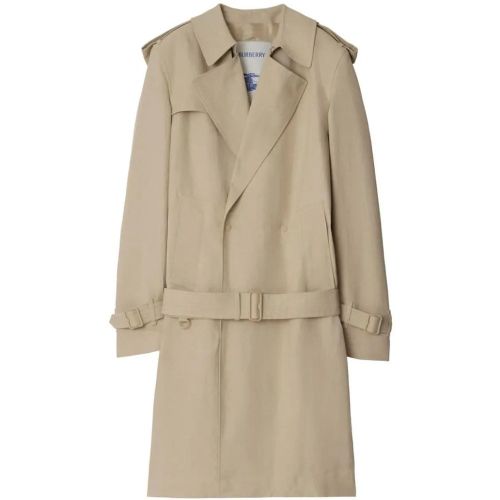 Trench Coat With Logo - Größe 48 - Burberry - Modalova