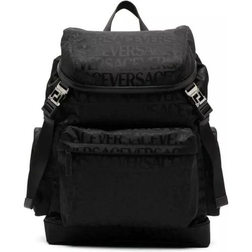Rucksäcke - Black Allover Jacquard Backpack - Gr. unisize - in - für Damen - Versace - Modalova