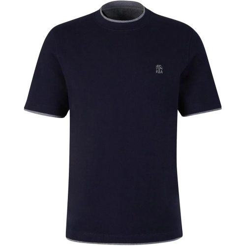 Logo Cotton T-Shirt - Größe M - BRUNELLO CUCINELLI - Modalova