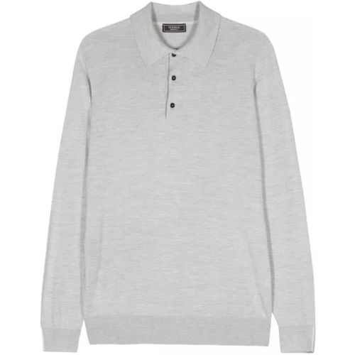 Mélange Longsleeved Polo Shirt - Größe 52 - PESERICO - Modalova