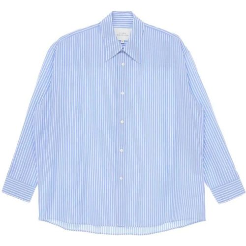 Blue/White Cotton Shirt - Größe L - Studio Nicholson - Modalova