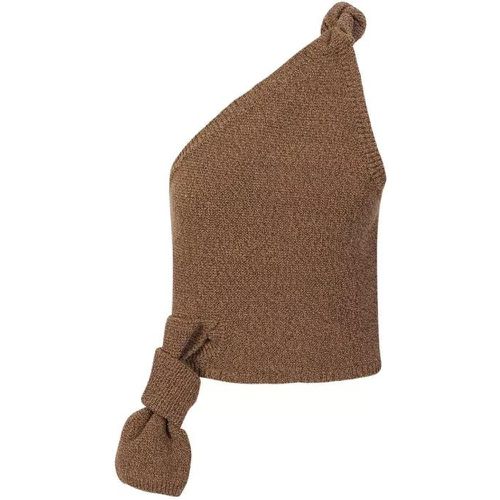 Brown Knit Knot One-Shoulder Top - Größe 34 - braun - Jacquemus - Modalova