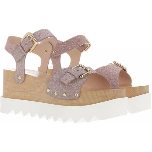 Sandalen & Sandaletten - Elyse Glitter Sandals - Gr. 40 (EU) - in Gold - für Damen - Stella Mccartney - Modalova