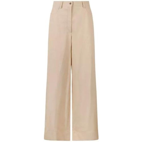 Linen Blend Palazzo Trousers - Größe 42 - alberta ferretti - Modalova