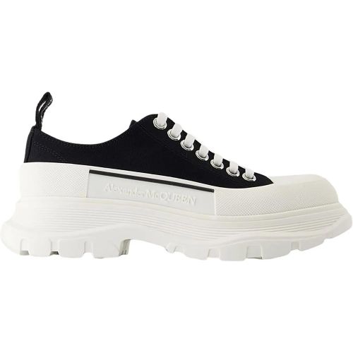 Low-Top Sneaker - Tread Slick Sneakers - Canvas - Black/White - Gr. 35 (EU) - in - für Damen - alexander mcqueen - Modalova