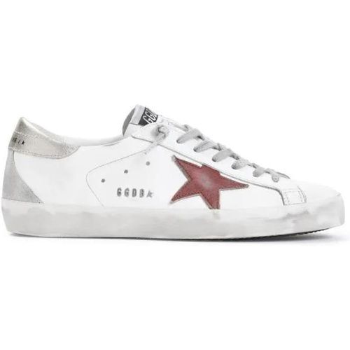 Sneakers - Superstar White Red Cow Leather Sneakers - Gr. 42 (EU) - in - für Damen - Golden Goose - Modalova